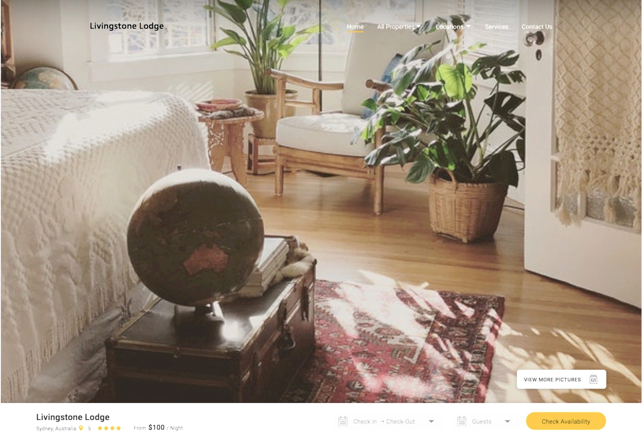 Vacation Rental Website Builder Livingstone